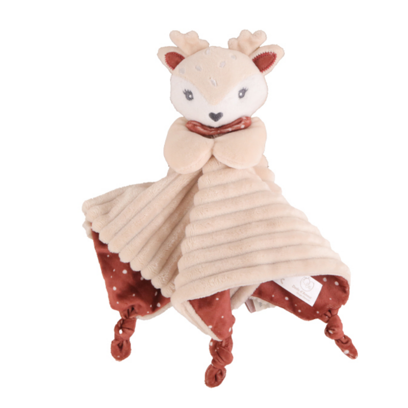  - amour plat biche renne beige rouge 25 cm 